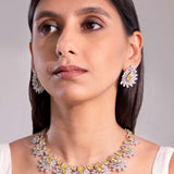 Lara Sapphire Yellow Necklace Set