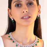 Belle Emerald Green Necklace Set