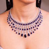 Susan Sapphire Blue Necklace Set