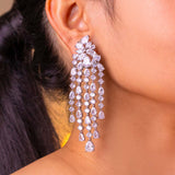 Ivora Silver Diamanté Earrings