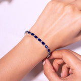 Camilia Sapphire Blue Tennis Bracelet