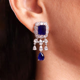 Avery Sapphire Blue Choker Set