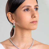 Elena Emerald Pendant Set