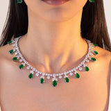 Belle Emerald Green Necklace Set