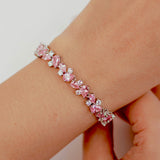 Zinnara Pink Tennis Bracelet