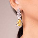 طقم عقد أريفا من الياقوت الأصفر