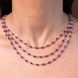 Aurevine Ruby Red Necklace Set