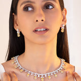 Belle Sapphire Yellow Necklace Set