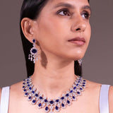 Bianca Sapphire Blue Necklace Set