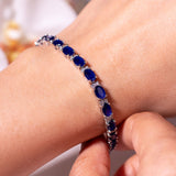 Camilia Sapphire Blue Tennis Bracelet