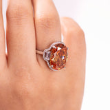 Orelia Citrine Orange Ring