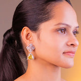 Celine Yellow Drop Earrings