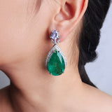 Elysian Emerald Doublet Earrings