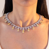 Belle Sapphire Yellow Necklace Set