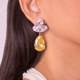 Solara Yellow Drop Earrings