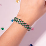 Valerina Emerald Green Tennis Bracelet