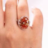Orelia Citrine Orange Ring