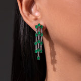 Aurevine Emerald Green Necklace Set
