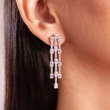 Aurevine White Diamante Necklace Set