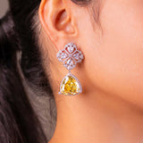 Celine Yellow Drop Earrings