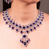 Bianca Sapphire Blue Necklace Set