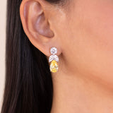 Belle Sapphire Yellow Necklace Set