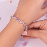 Florette Pink Tennis Bracelet