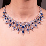 Kathy Sapphire Blue Necklace Set
