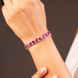 Aressa Ruby Red Tennis Bracelet