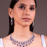 Kathy Sapphire Blue Necklace Set