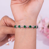 Florette Green Tennis Bracelet