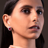 Inara Ruby Red Earrings