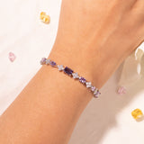 Kayla Purple Tennis Bracelet