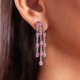 Aurevine Sapphire Pink Necklace Set