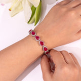 Orlena - Ruby Red Tennis Bracelet
