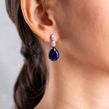 Emily Sapphire Blue Pendant Set