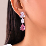 Verona Pink Drop Earrings