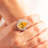 Valeria Sapphire Yellow Ring