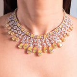 Nora Sapphire Yellow Necklace Set