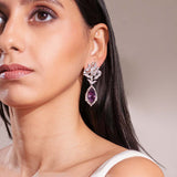 Julia Purple Drop Earrings