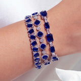 Alyn Sapphire Bue Bracelet Stack
