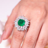 Oraya Emerald Green Ring