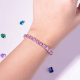 Camille Pink Tennis Bracelet
