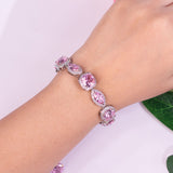 Celestia - Pink Tennis Bracelet