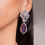 Julia Purple Drop Earrings