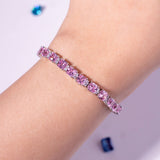 Camille Pink Tennis Bracelet