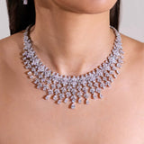 Sarah Crystal Diamante Necklace Set