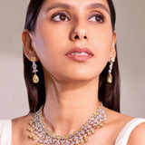 Nora Sapphire Yellow Necklace Set