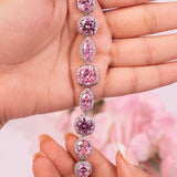 Celestia - Pink Tennis Bracelet