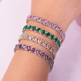 Aressa Purple Tennis Bracelet